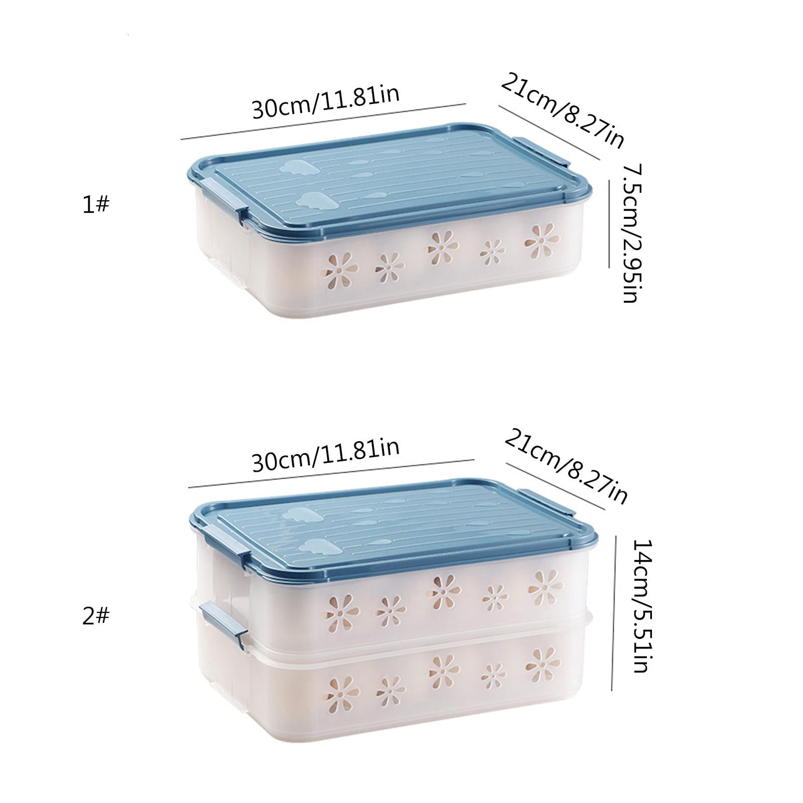 HannLk Space Saving Egg Storage Container Egg Holder for Refrigerator Organizes
