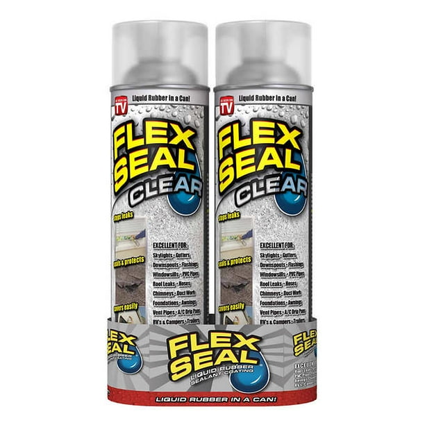 Flex Seal Clear Spray, 2pack