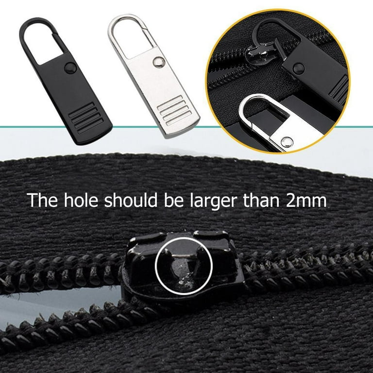 Leather Zipper Pull Puller End Replacement Kit Fastener Zip Slider for  Backpack Luggage DIY Zipper Repair