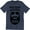 Navy Heather, variant on Big Bad Beard Dad Fathers Day Funny Cool Daddy Mustache Gift Men's Tee Shirt