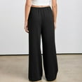 thumbnail image 6 of Abomasnow Women's Plus Size Pants Wide Leg Palazzo Trousers Lightweight High Elastic Waist Flowy Pants Culottes with Pockets on Sale Clearance 2025, 6 of 8