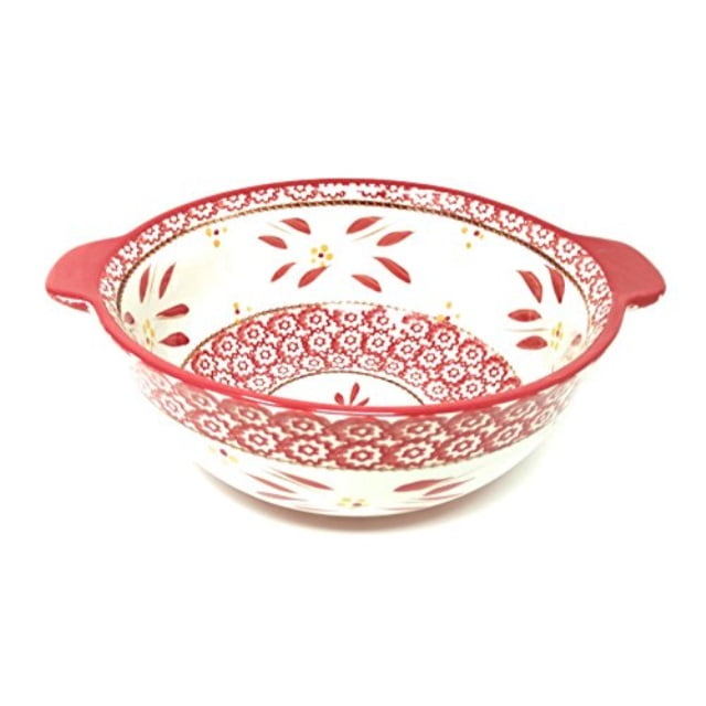 Temptations Mixing or Serving Bowl 3 Qt Replacement Old World Red