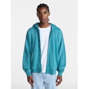 No Boundaries Zip Hoodie with Long Sleeves, Men's XS-4XLT