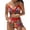 Animal Print, variant on Women'S Splice Ruffle Trim Bikini Sets Tie Side Swimsuits High Waisted Bathing Suits Leopard Print L