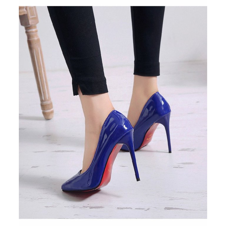 Sexy Women Pumps Royal Blue Heels Prom Shoes Sparkly Pointy Toe Stiletto  Heel Pumps Bling Bling Wedding Heels - Pumps - AliExpress