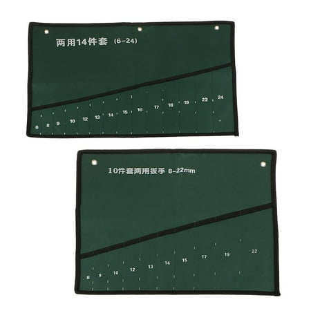 

2Pcs/set Hardware Tool Screwdriver Spanner Roll Up Storage Case Pouch Bag