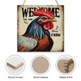 thumbnail image 3 of Funny Rooster Wood Hanging Sign, Wood Wall Art, Funny Bathroom Wood Decor Sign, Rustic Wall Art for Bedroom Living Room 12x12 Inches, 3 of 8