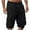 Black, variant on Erwazi Men's Cargo Shorts Elastic Waistband Relaxed Fit Summer Casual Work Shorts Outdoor Multi-Pocket Shorts
