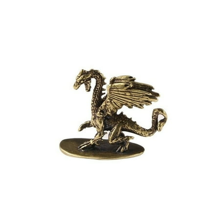 Mini Bronze Wing Dragon Statue Cute Decoration Home and Office Decoration