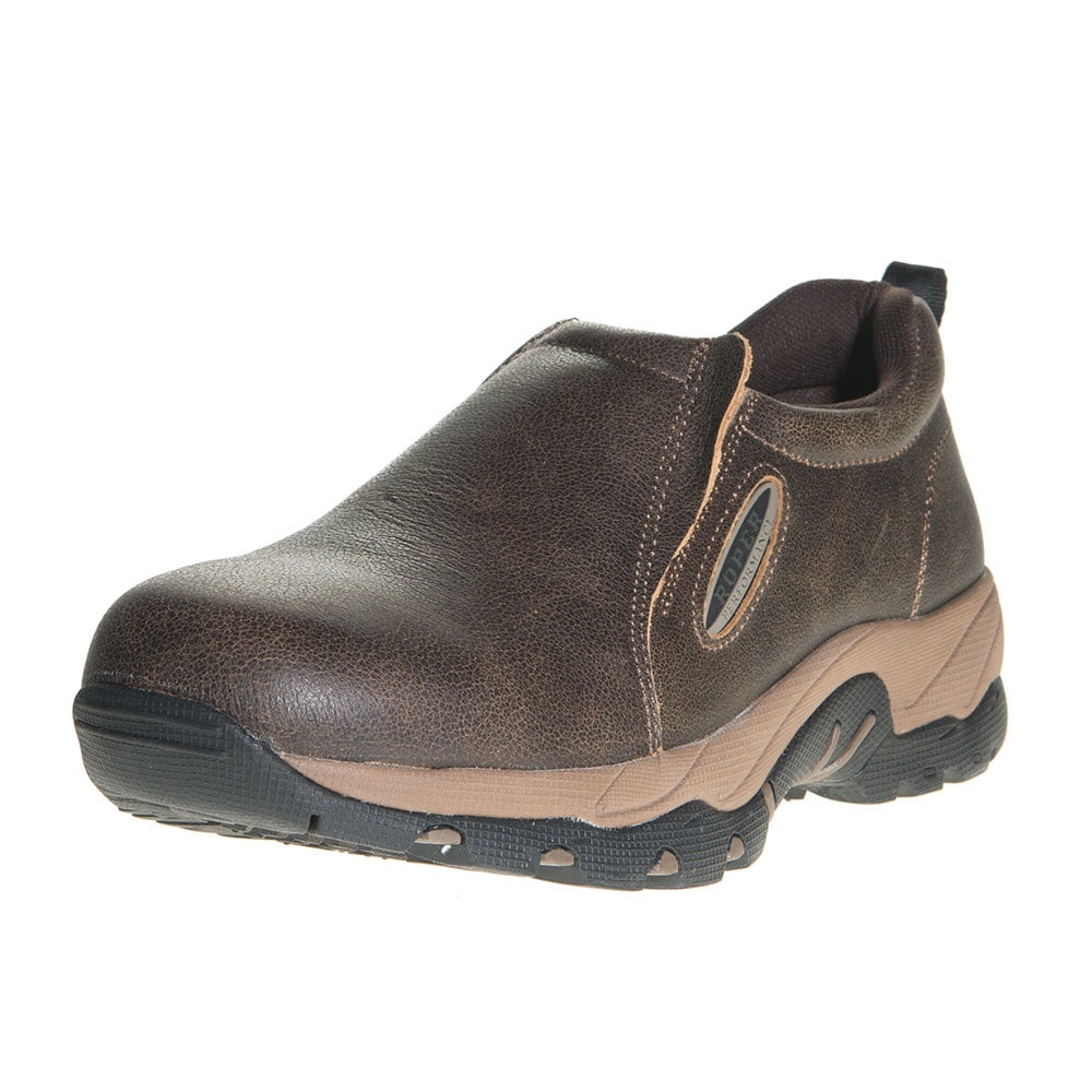 Roper - Roper Mens Air Light Brown Vintage Leather Casual slip on shoe ...