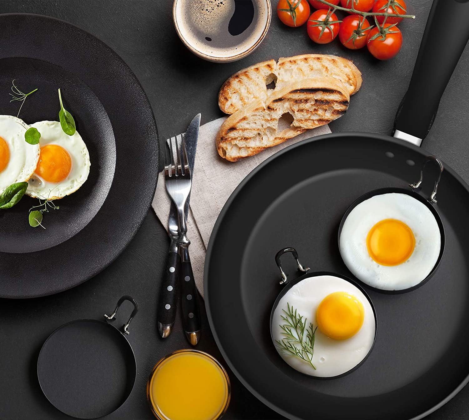 Petite Poêle à Frire En Inox 15,3 Cm - Avec Bec Verseur Et Poignée Trouée, Idéale Pour œufs, Omelettes, Sandwichs - 7