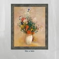 thumbnail image 7 of Flower In White Vase By Odilon Redon, World Famous Wall Art Collection, Wall Decor Pictures for Living Room, 11x14, 2456BW, 7 of 7