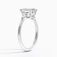 thumbnail image 2 of Dash Jewel 2.2 Ct Radiant Cut Diamond Solitaire Rings for Her - 14K White Gold Plated Solitaire Rings - Christmas Gifts for Her - Valentine Proposal Rings - Daily Wear Diamond Rings for Women's, 2 of 6
