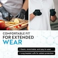 thumbnail image 4 of MEDELIM Disposable Nitrile Gloves: Latex & Powder-Free, Textured, Food-Safe, Black, Small, 1000 Count, 4 of 7