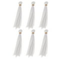 thumbnail image 1 of 6pcs 15cm Résistance à la Chaleur Cheveux Raides Perruque Artisanat DIY Poupée Perruques Trame Extensions de Cheveux (Blanc), 1 of 9