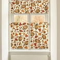 thumbnail image 4 of Fall Kitchen Curtains Valances and Tiers 3 Piece Set,Thanksgiving Football with Maple Leaves Rod Pocket Short Kitchen Tier Curtain Over Sink Window,Farmhouse Cafe Curtains for Autumn Decor 36 Inch, 4 of 5