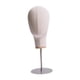 thumbnail image 3 of Modelo de cabeza de maniquí 43 cm Fernando Beige base de acero inoxidable circunferencia de la cabeza 54 cm multiusos ligero, 3 of 8