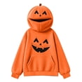 thumbnail image 7 of girls boys Halloween hoodie, kids Halloween party out hoodie, Long Sleeve Pullover Hooded Top with Front Pocket 2026 out kids, 7 of 7