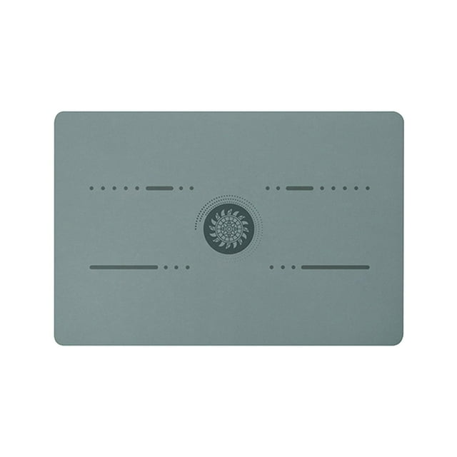 Estera de yoga, estera de pilates para adultos unisex, almohadilla de yoga antideslizante resistente al desgarro, estera de ejercicio de alta densidad Azul oscuro