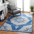 thumbnail image 2 of SAFAVIEH Brentwood Dimitri Floral Bordered Area Rug, 5'3" x 7'6", Navy/Grey, 2 of 8