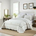 thumbnail image 2 of MarCielo 3-Piece 100% White Cotton Oversized Bedspread Set Coverlet Set Lightweight Quilt Set Sakura, 2 of 9
