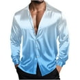 thumbnail image 2 of Royisotas Mens Dancing Shirts Long Sleeve Shirt Button Down Party Big and Tall Trendy Tops for Men, 2 of 8