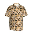 thumbnail image 2 of Haiem Cute Puppy Printed Hawaiian Shirt for Men - Men’s Casual Beach Summer Shirts - Stretch Fabric with Modern Fit-Large, 2 of 9