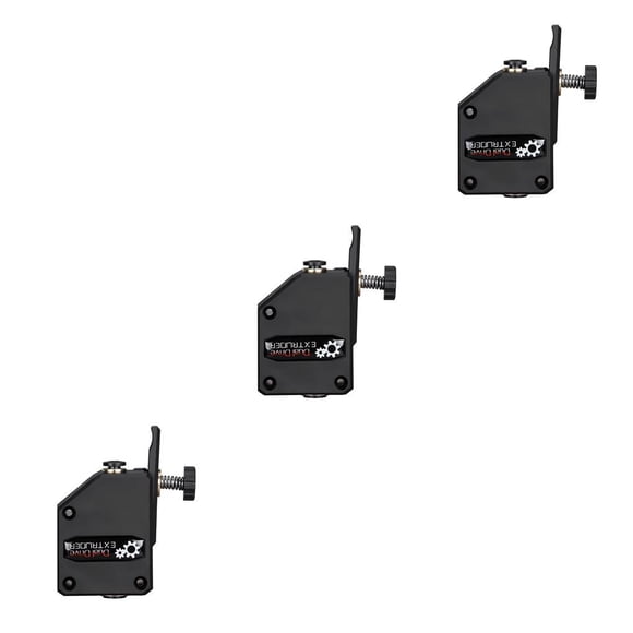 Sidaley Conjunto de extrusora Dual Drive Internal Gear Impresora 3D Pieza reemplazable Negro Negro 3piezas