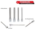 thumbnail image 4 of TOMMARS 14-PC Long Torx Bit Socket Set, S2 Alloy Steel Star Socket Set T10-T70, 4 of 6