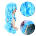 thumbnail image 1 of Pelucas de pelo rizado de onda larga de 80 cm con flequillo Peluca de cosplay Pelucas de cosplay de anime estilo Lolita (azul cielo), 1 of 4