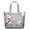 White-162, variant on Floral and Bee Artwork Weekender Bag, Large Capacity Carry-On Tote with Durable Handles for Women