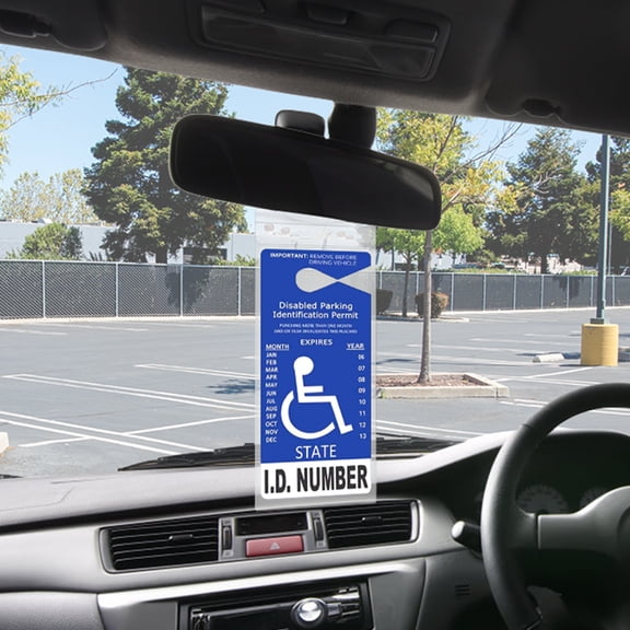 4 Pcs Handicap Parking Permit Placard Holder, 10.6x5 in