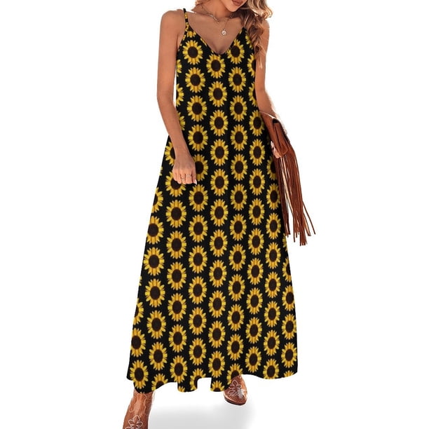 Vestido sin mangas de girasol vestidos elegantes para mujer ropa de mujer ropa para mujer