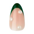 thumbnail image 5 of KISS Voguish Fantasy Holiday Press on Nails, Midnight Air, Green, Medium Almond, 28 Count, 5 of 11