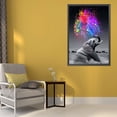 thumbnail image 3 of Kits de pintura al óleo de elefante en aerosol por números, cuadro de lienzo, arte de pared, artesanía DIY para el hogar Likrtyny decoración de arte, 3 of 9