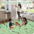 thumbnail image 4 of Soft Modern Area Rug for Living Room, Bedroom, Durable Home Decor Carpet, 8x10ft, Elegant Cyan, 4 of 8
