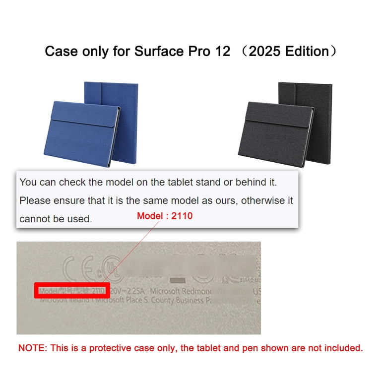 LIMIYUE 2025 Laptop Case for Microsoft Surface Pro 1st Edition 12