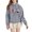 Grey, variant on NinXxx Women's DOD IS GOOD Long Sleeve Hooded Pullover Hoodie Grey XL