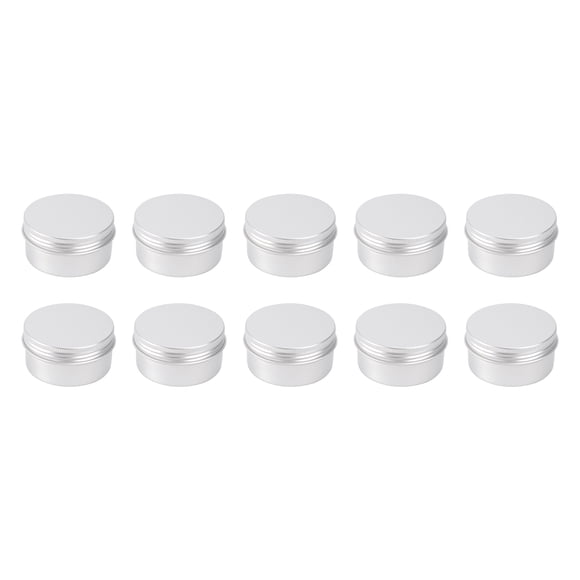 ADDHAT 10Ud Frascos De Aluminio Plata Para Cosméticos Uso Doméstico Y Transporte