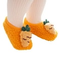 thumbnail image 3 of Shoes Boys Girls Carrot Sneakers Non- Rubber Sole Baby Crib First Walker Shoes Yellow 18 M-24 M, 3 of 6