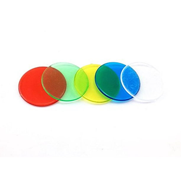 Paquet de 300 jetons de bingo (couleur mélangée) marqueurs translucides de  1,5 cm pour le bingo, le comptage et les jetons de jeu, jetons pour les  jeux de bingo