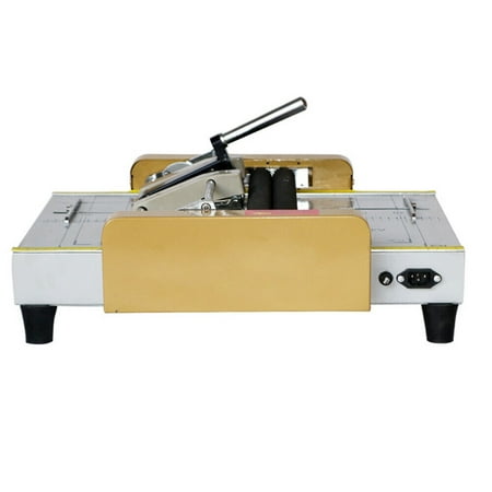 

Booklet Maker Pamphlet Binding Machine A3 Paper Electric Bind Folding Equipment Automatic Adjustment Thick Rubber Roller Removable Cardboard