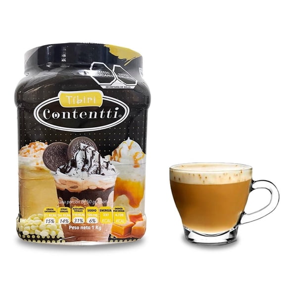 Polvo para Cappuccino Tíbiri Contentti Rompope 1 Kg