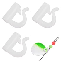 Quick Change Spinner Clevis - 100pcs Fishing Plastic Quick Snaps for Spinner Blades Plastic Fishing Clevis for Walleye Rig Crawler Harness Spinnerbait Black