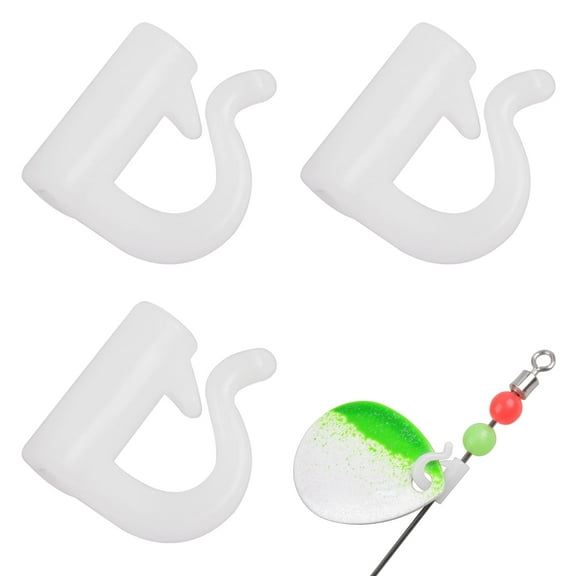 Quick Change Spinner Clevis - 100pcs Fishing Plastic Quick Snaps for Spinner Blades Plastic Fishing Clevis for Walleye Rig Crawler Harness Spinnerbait Black