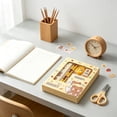 thumbnail image 7 of Stationery Gift Boxes Set,Six-Piece Fully Functional Stationery Gift Set，Gift for Relatives, Friends 7.09*5.51IN Yellow, 7 of 7
