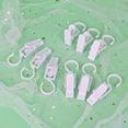 thumbnail image 5 of Clothespins 10pcs White Plastic Hanging Hooks for Laundry at Home or Travel Hat Clip, 5 of 11
