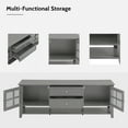 thumbnail image 6 of Harper & Bright Designs Modern TV Stand with Doors and Drawers for 60 inch TV, Wood Entertainment Center Table with Shelves for Living Room, Grey, 6 of 18