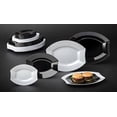 thumbnail image 4 of Party Essentials 20 Count Hard Plastic 10.5" Royalty Dinnerware Oval Dinner Plates, Clear, 4 of 5