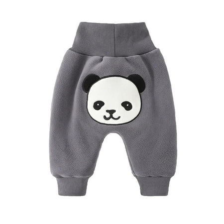 

KUNKASA Kids Casual Elastic Pants Baby Boys Girls Patchwork Ski Suit Pocket Thicken Warm Regular Lightweight Sweatpants 12-18 Months